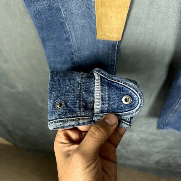 Polo Ralph Lauren Jeans Womens Size 26 Skinny Western Equestrian Suede Patches - Picture 6 of 12